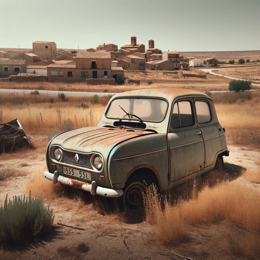 Coche sin documentacion abandonado