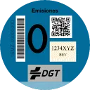 Distintivo ambiental 0 de la DGT