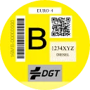 Distintivo ambiental B de la DGT
